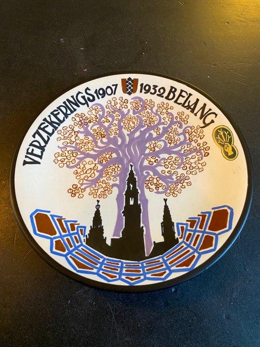 ESKAF - Wandbord - Aardewerk - Wandbord 1932, Antiek en Kunst, Antiek | Glas en Kristal