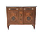 Een Louis XVI commode met lakwerk panelen, Holland, Antiek en Kunst
