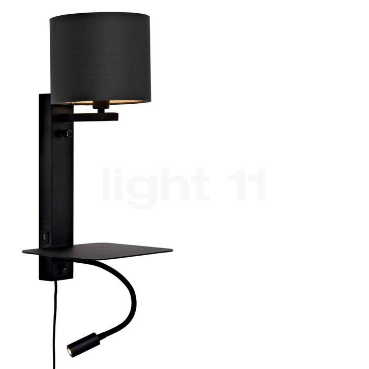 Its about RoMi Florence Wandlamp, zwart - met leeslamp - me, Huis en Inrichting, Lampen | Wandlampen, Nieuw, Verzenden