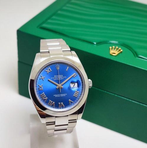 Rolex - Datejust 41 “Azzurro Blue” - Ref. 126300 - Heren -, Sieraden, Tassen en Uiterlijk, Horloges | Heren