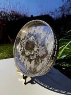 Antique Silver Plated Tray with Embossed Vine and Grape