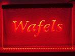 Wafels wafel neon bord lamp LED verlichting reclame lichtbak, Verzamelen, Merken en Reclamevoorwerpen, Verzenden, Nieuw