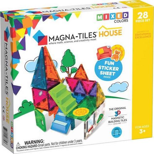 Magna Tiles - 28 stuks House Clear Colors -, Kinderen en Baby's, Speelgoed | Overig