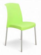 SCAB Jenny kantinestoel, groen-alu, Huis en Inrichting, Stoelen, Ophalen of Verzenden, Gebruikt, Overige kleuren