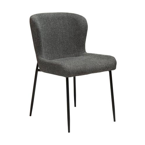 *WOONWINKEL* Dan-Form Glam Luxe Eetkamerstoel Boucle Grijs, Huis en Inrichting, Stoelen, Grijs, Nieuw, Verzenden