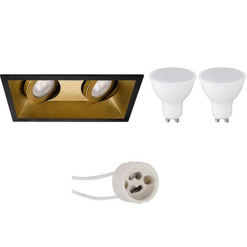 Voordeelset LED Spot Set - Aigi - Pragmi Zano Pro - GU10, Huis en Inrichting, Lampen | Spots, Plafondspot of Wandspot, Nieuw, Led