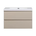 Badkamermeubel Summer 80cm mat beige zonder kraangat, Verzenden, Nieuw