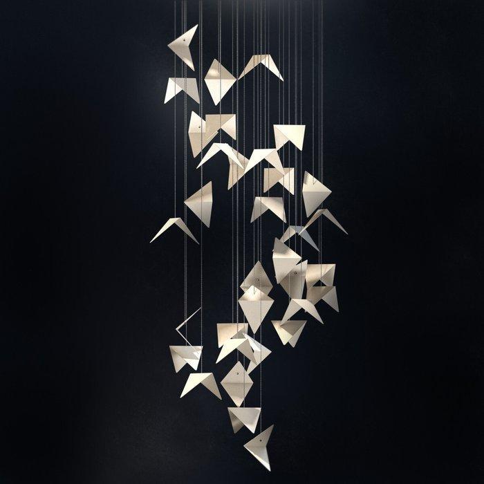 Gie El - Kroonluchter - Staal - PORTAL crème LGH0830, Antiek en Kunst, Antiek | Lampen