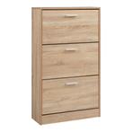 Schoenenkast Sykkylven 3 kleppen sonoma eiken 103x60x24 cm [, Verzenden, Nieuw