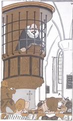 Spotprent over censuur van geloof in Nazi-Duitsland, Verzenden