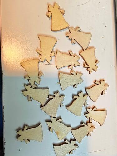 Houten Kerstklokjes 100 stuks, Hobby en Vrije tijd, Knutselen, Nieuw, Ophalen of Verzenden