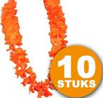 Oranje Feestkleding | 10 stuks Oranje Krans Hawai De-Luxe |, Hobby en Vrije tijd, Feestartikelen, Nieuw, Verzenden