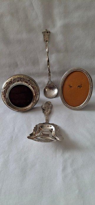 Lepel (4) - Antieke zilveren Thee schep, zilveren, Antiek en Kunst, Antiek | Goud en Zilver