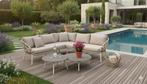 Showroommodel Montreal hoekbank loungeset 4 delig taupe rope, Tuin en Terras, Tuinsets en Loungesets, Ophalen of Verzenden, Nieuw