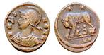 Romeinse Rijk Lot of 3 Æ Folles 4th century AD (Zonder