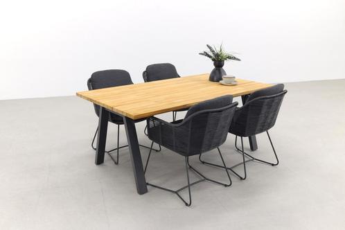 Taste Barista Antraciet/Ambassador 180x100 cm. tuinset - 5, Tuin en Terras, Tuinsets en Loungesets, Tuinset, Nieuw, Hout, Verzenden