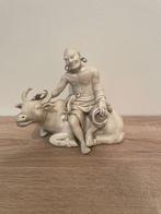 Rust op de buffel - Porselein, Blanc de Chine - China - 20e, Antiek en Kunst