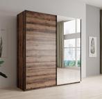 Kledingkast Brown - Eiken - 180x57x210 cm - Garderobekasten, Stoer, 150 tot 200 cm, Nieuw, 50 tot 75 cm