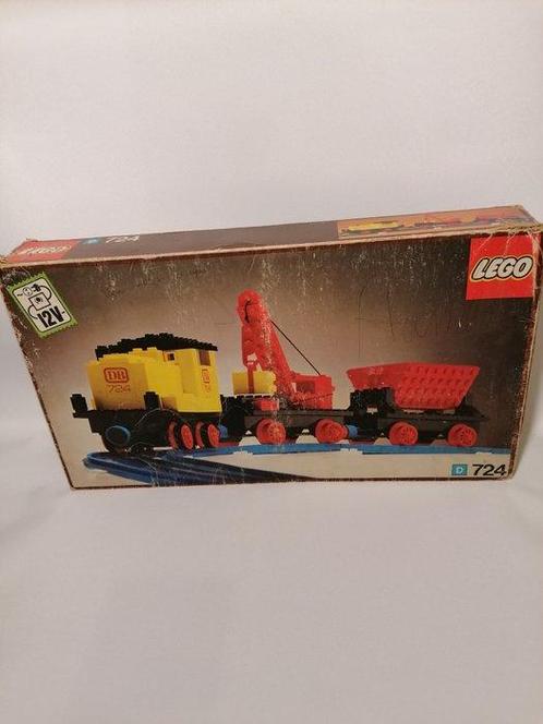 Lego - lego trein 724 12V Diesel Locomotive with Crane and, Kinderen en Baby's, Speelgoed | Duplo en Lego