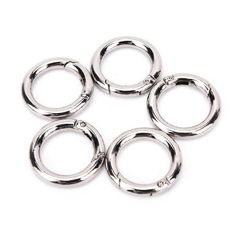 O-ring met veersluiting - 20mm - Zilver, Hobby en Vrije tijd, Kralen en Sieraden maken, Overige typen, Nieuw, Ophalen of Verzenden