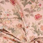 Broccato-stof (Lampasso) Italiaans - Oudroze Zijde –