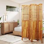 vidaXL Kamerscherm met 4 panelen 162x2x180 cm massief, Huis en Inrichting, Woonaccessoires | Kamerschermen, Verzenden, Nieuw