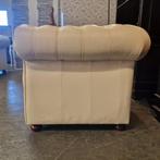 Cresswell fauteuil leer French White, Huis en Inrichting, Fauteuils, Nieuw, Leer