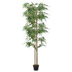 vidaXL Kunstplant bamboe 1520 bladeren 200 cm groen, Verzenden, Nieuw
