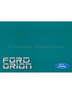 1989 FORD ORION INSTRUCTIEBOEKJE DUITS