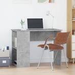 vidaXL Bureau 100x55x75 cm bewerkt hout betongrijs, Huis en Inrichting, Bureaus, Verzenden, Nieuw