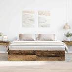 vidaXL Bedframe zonder matras 200x200 cm bewerkt hout oud, Bruin, Verzenden, Overige maten, 200 cm