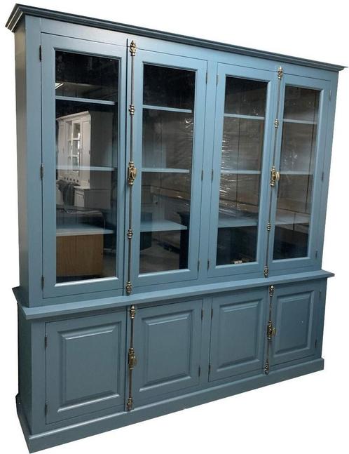 Buffetkast Alkmaar oud blauw 225 x 230cm espagnoletsluiting, Huis en Inrichting, Kasten | Buffetkasten, Ophalen of Verzenden