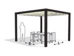 Nesling aluminium pergola optiva coolfit 319 x 319 gebroken, Nieuw