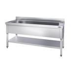 GGM Gastro | Pot- Spoeltafel Premium - 1600x600mm - met |, Huis en Inrichting, Verzenden, Nieuw, Overige materialen