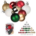 Cheqo® XL Kerstballen Set - Mix Kerstballenset - 44 Stuks -, Nieuw, Verzenden
