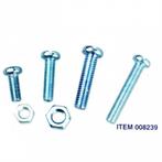 Benson Assortiment bouten en moeren - verzinkt - 125-deli..., Doe-het-zelf en Verbouw, IJzerwaren en Bevestigingsmiddelen, Ophalen of Verzenden