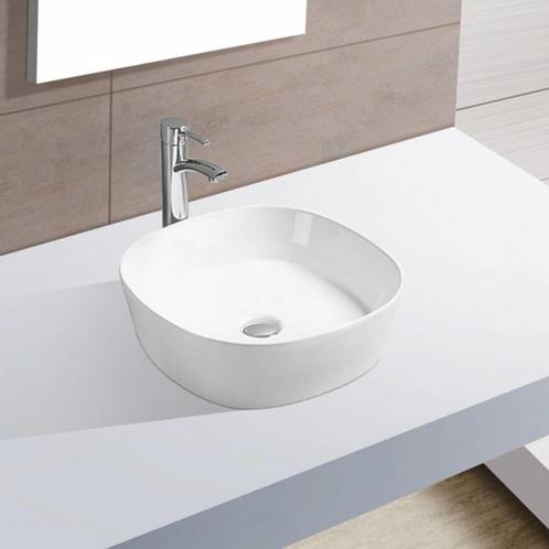 Waskom Sofia 44x44x13.5 cm Porselein Wit, Doe-het-zelf en Verbouw, Sanitair, Ophalen of Verzenden