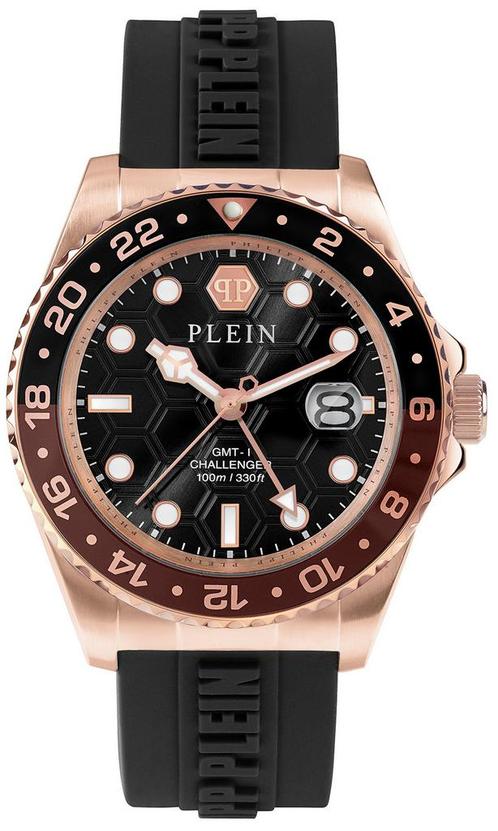 Philipp Plein PWYBA0523 GMT-I Challenger horloge, Sieraden, Tassen en Uiterlijk, Horloges | Heren, Kunststof, Nieuw, Staal, Overige merken