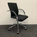 Ahrend 350 verrijdbare Design stoel, vergaderstoel,  zwart -, Gebruikt, Stof, Ophalen of Verzenden, Eén