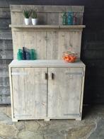 Barkast Steigerhout - 200 x 60 x 190 cm - Meerdere, Huis en Inrichting, Ophalen of Verzenden, Nieuw