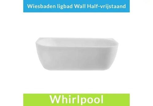Half Vrijstaande Whirlpool Wiesbaden Wall 180x80x58 cm, Doe-het-zelf en Verbouw, Sanitair, Bad, Nieuw, Ophalen of Verzenden