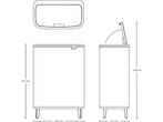 Brabantia Bo Touch Bin Hi Prullenbak - 2 x 30 liter -, Verzenden, Zo goed als nieuw