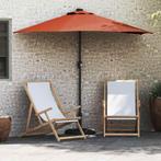 vidaXL Tuinparasol Terracotta 294 x 150 x 223 cm Stof, Verzenden, Nieuw, 1 tot 2 meter