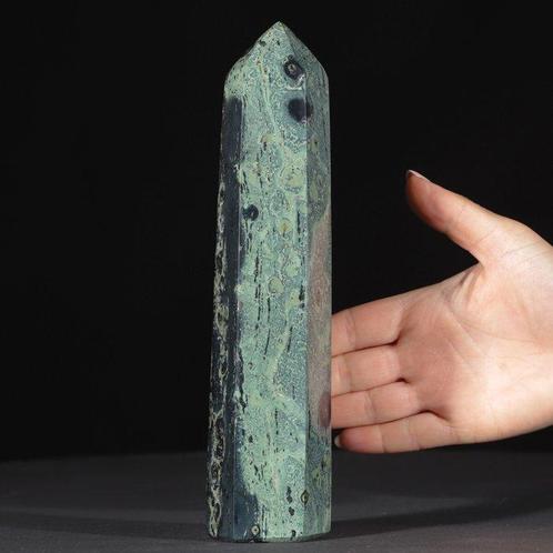 Welomschreven Orbiculaire Structuren Kambaba Jaspis Obelisk, Verzamelen, Mineralen en Fossielen