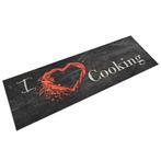 vidaXL Keukenmat wasbaar cooking-print 60x180 cm fluweel, Tuin en Terras, Deurmatten, Verzenden, Nieuw