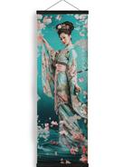 Ksavera - Japanese geisha DS0413 - canvas XXL - 120cm, Antiek en Kunst
