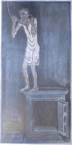 Het (On)Zalig uiteinde van het jaar 1935 op spotprent, Antiek en Kunst, Verzenden