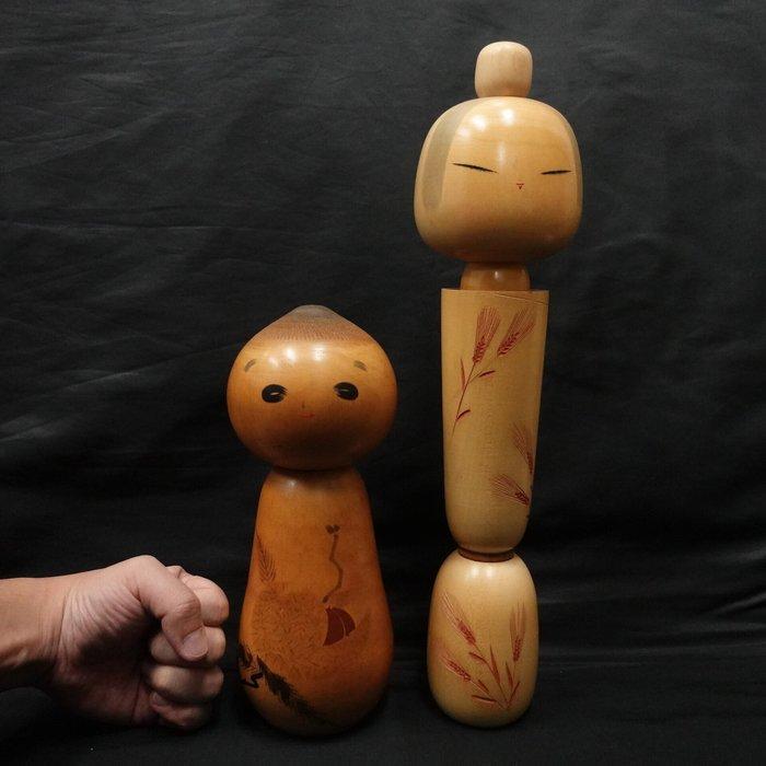 Uniek ontwerp Sosaku Kokeshi  / kokeshi-pop - Hout -, Antiek en Kunst, Curiosa en Brocante