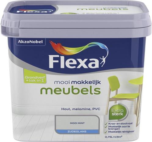 Flexa Mooi Makkelijk Meubels - 750ml - Mooi Mint, Doe-het-zelf en Verbouw, Verf, Beits en Lak, Nieuw, Verzenden