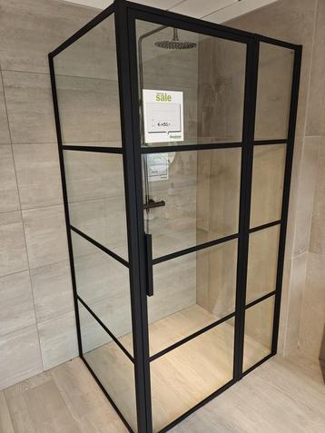 Showmodel douchecabine zwart soho stijl 120x90 - 0008 beschikbaar voor biedingen